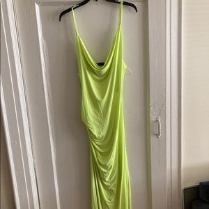 Lime green maxi dress